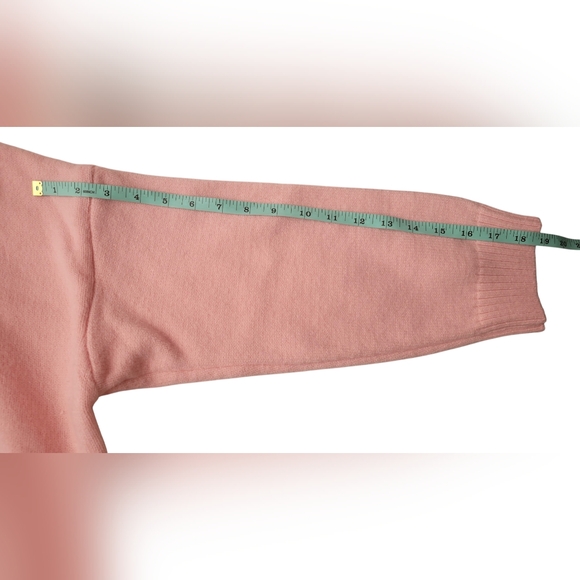 Chouyatou Cute Flower Sweater long Sleeve Collared Cable Knit size M - Picture 4 of 6